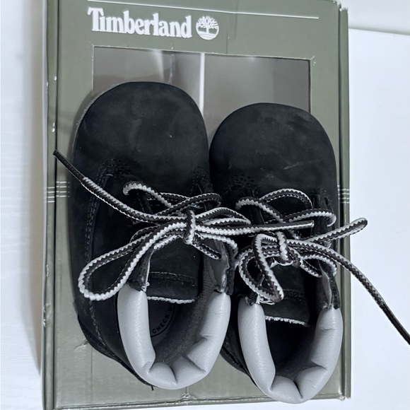 Timberland Baby Suede Black Booties - Picture 1 of 8